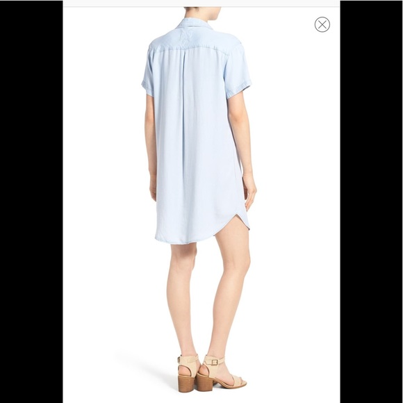 RAILS 'Rocky' Lace-Up Chambray Shift Dress Size: S - Picture 5 of 6